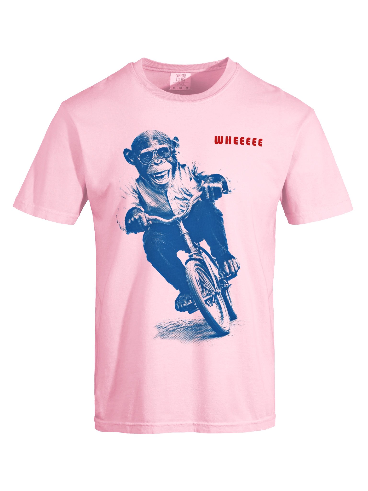 WHEEEEE Chimp Riding Bicycle | Heavyweight Graphic Tee product image (13)