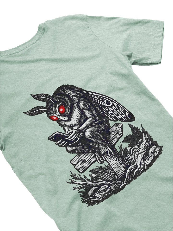 MOBILE MOTHMAN W/ FRONT LOGO SUPER SOFT T-SHIRT (HEATHERED COLORS PT.1) product image (1)