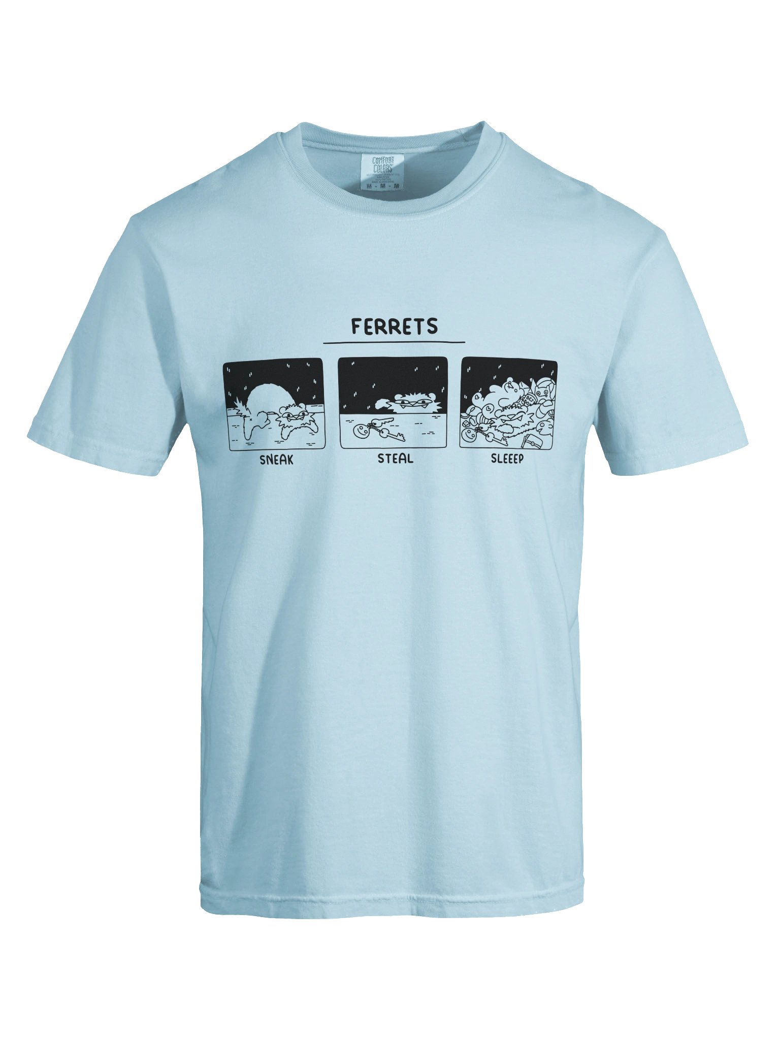 Ferrets | Sneak Steal Sleep | T-Shirt product image (4)