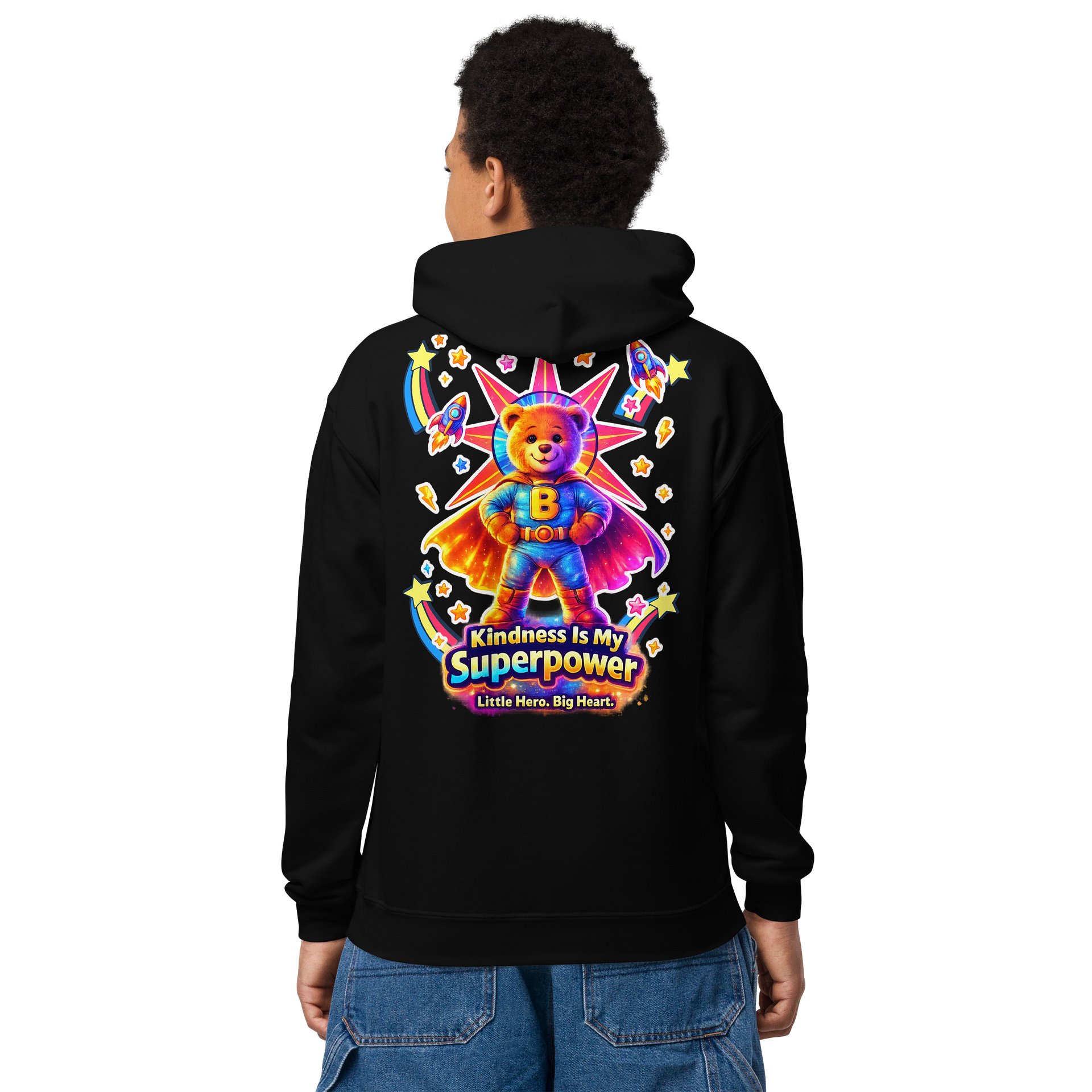 Bobzie™ Superhero Hoodie – Kindness Is My Superpower by FayzieBobs product image (4)