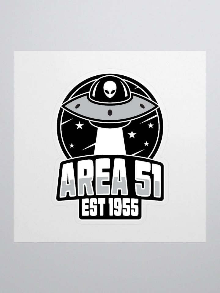 Area 51 Retro UFO Sticker product image (1)