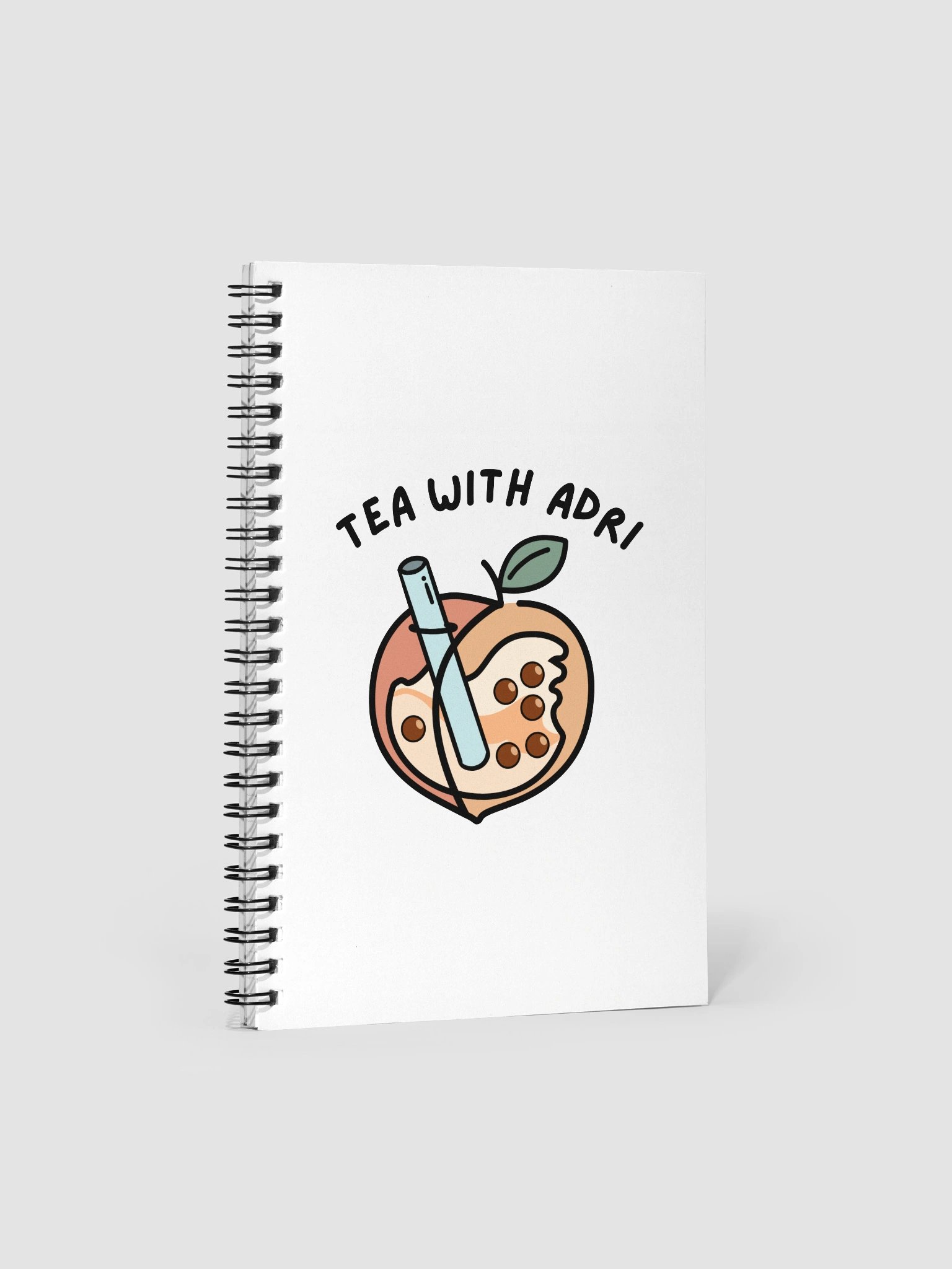 Peachy Boba Spiral Notebook product image (1)