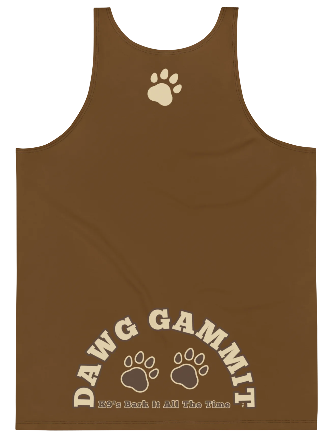 DAWG GAMMIT™ Wanted French Bulldawg Brown Tank product image (3)