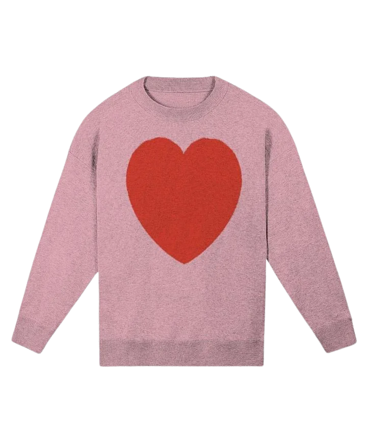 Heart Knitted Relaxed Sweater 1/2 product image (1)