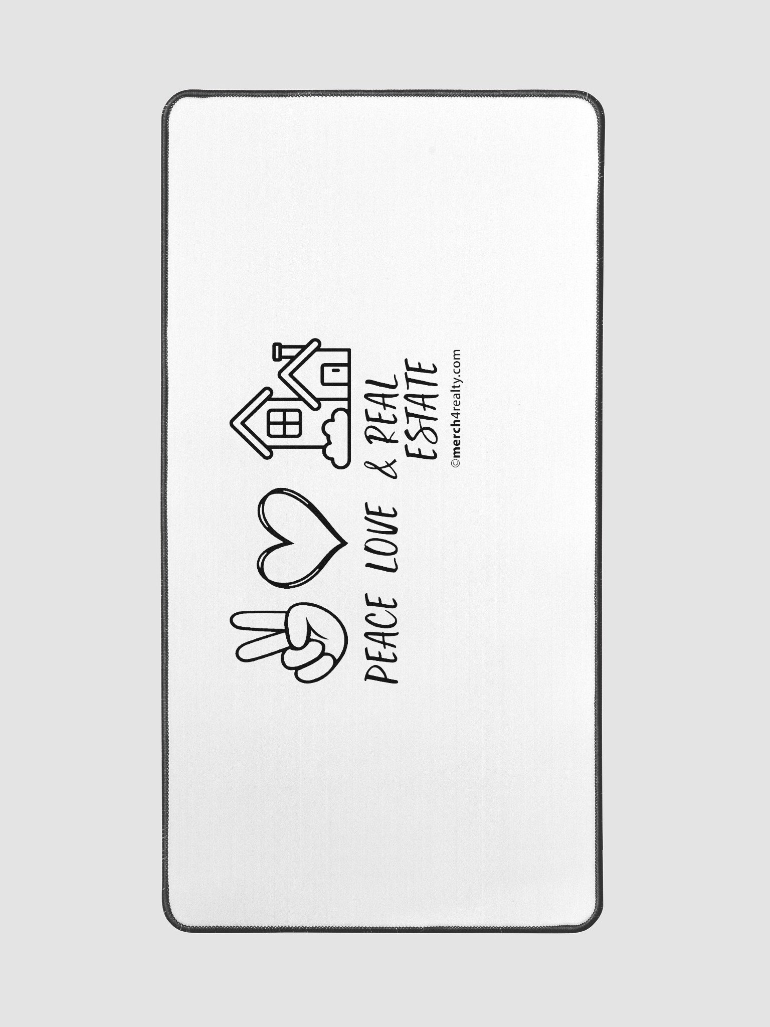 Peace, Love & Real Estate Desk Mat product image (2)