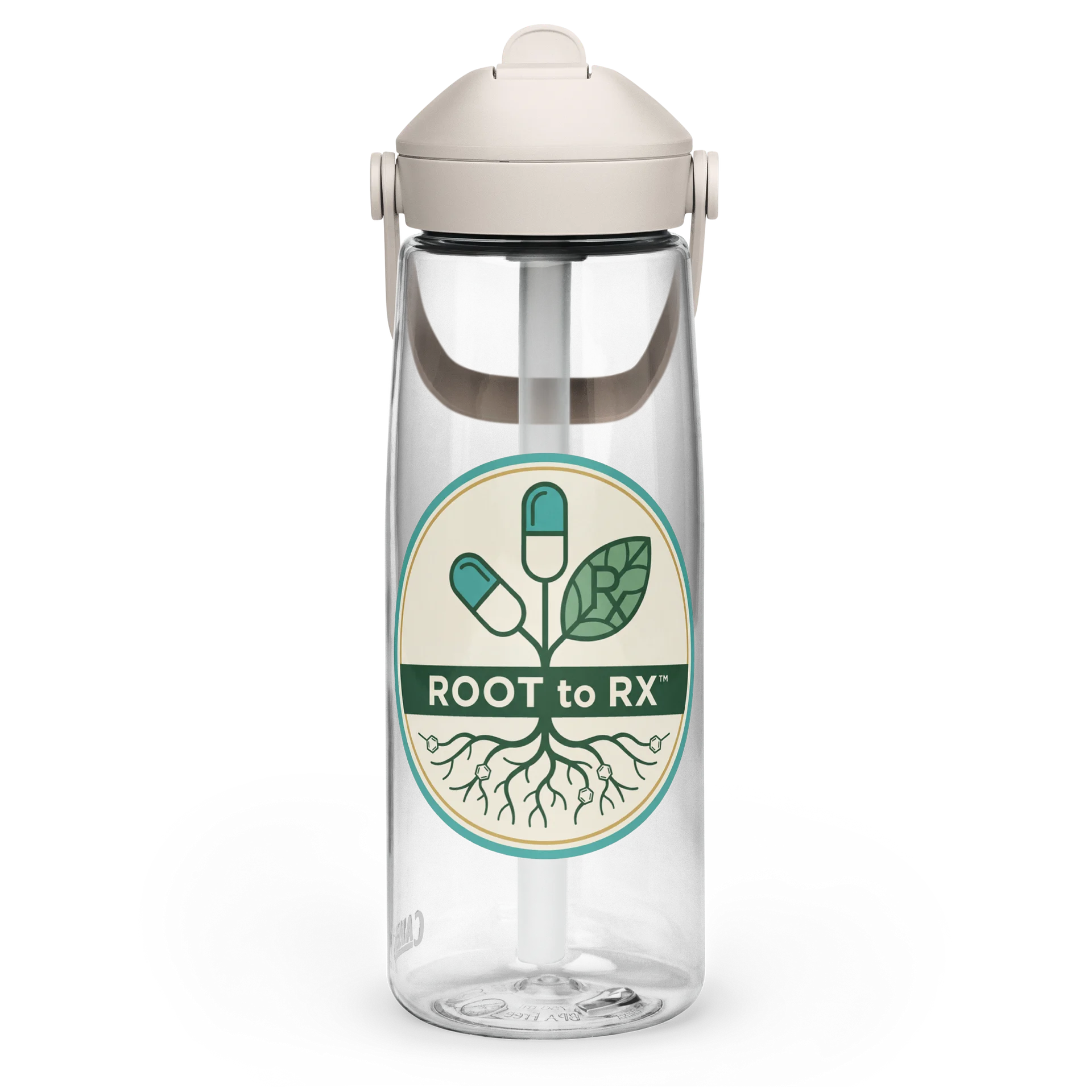 Root to Rx Flip Straw Bottle (Clear) product image (3)