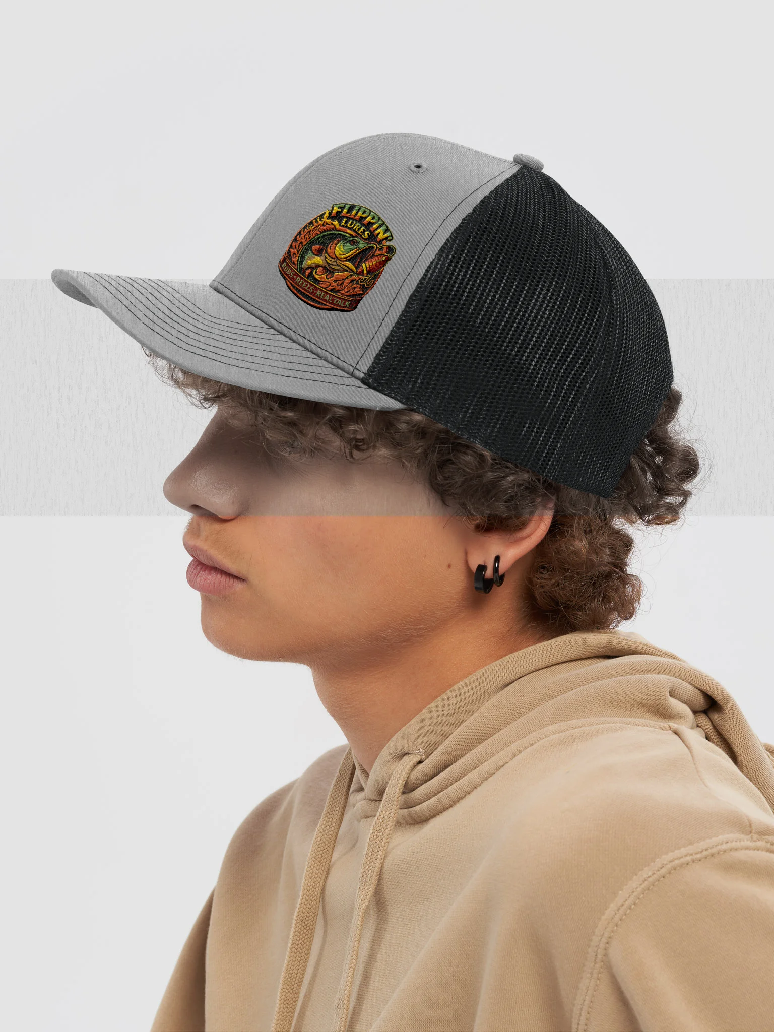 Flippin’ Motha Trucker Hat – Structured Mid-Profile product image (7)