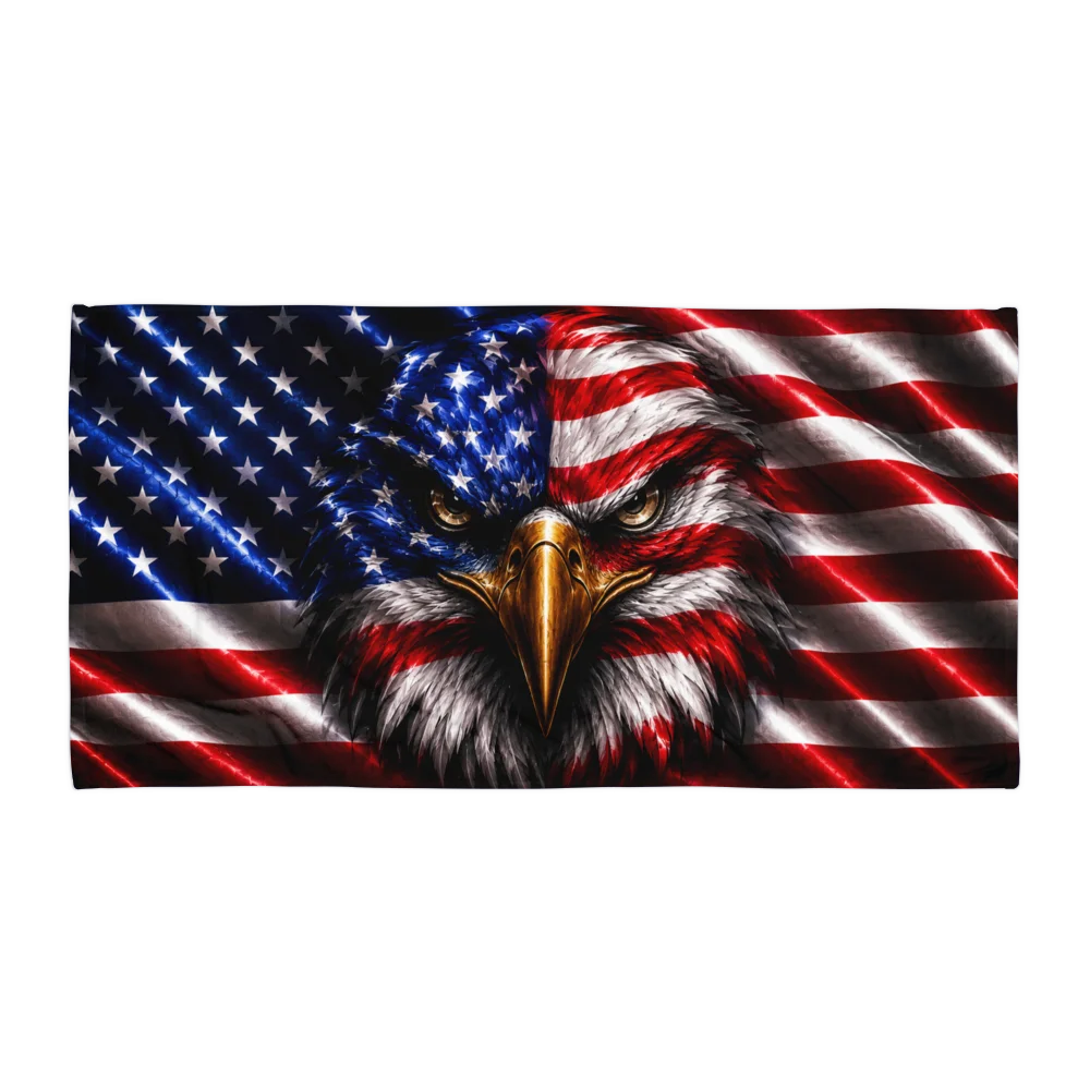 American Eagle Patriotic Beach Towel product image (2)
