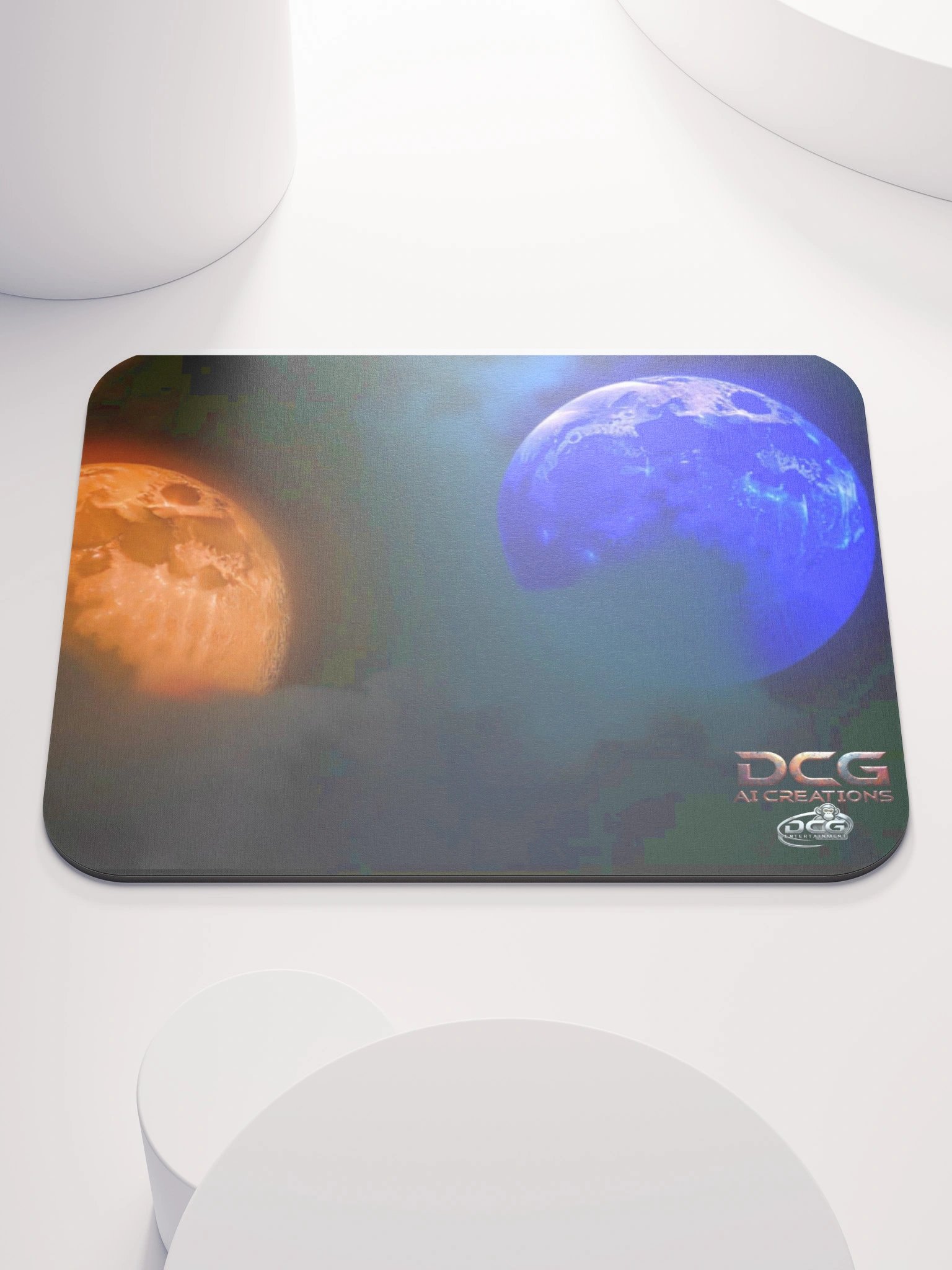 Celestial Dual Moon Mouse Pad product image (1)