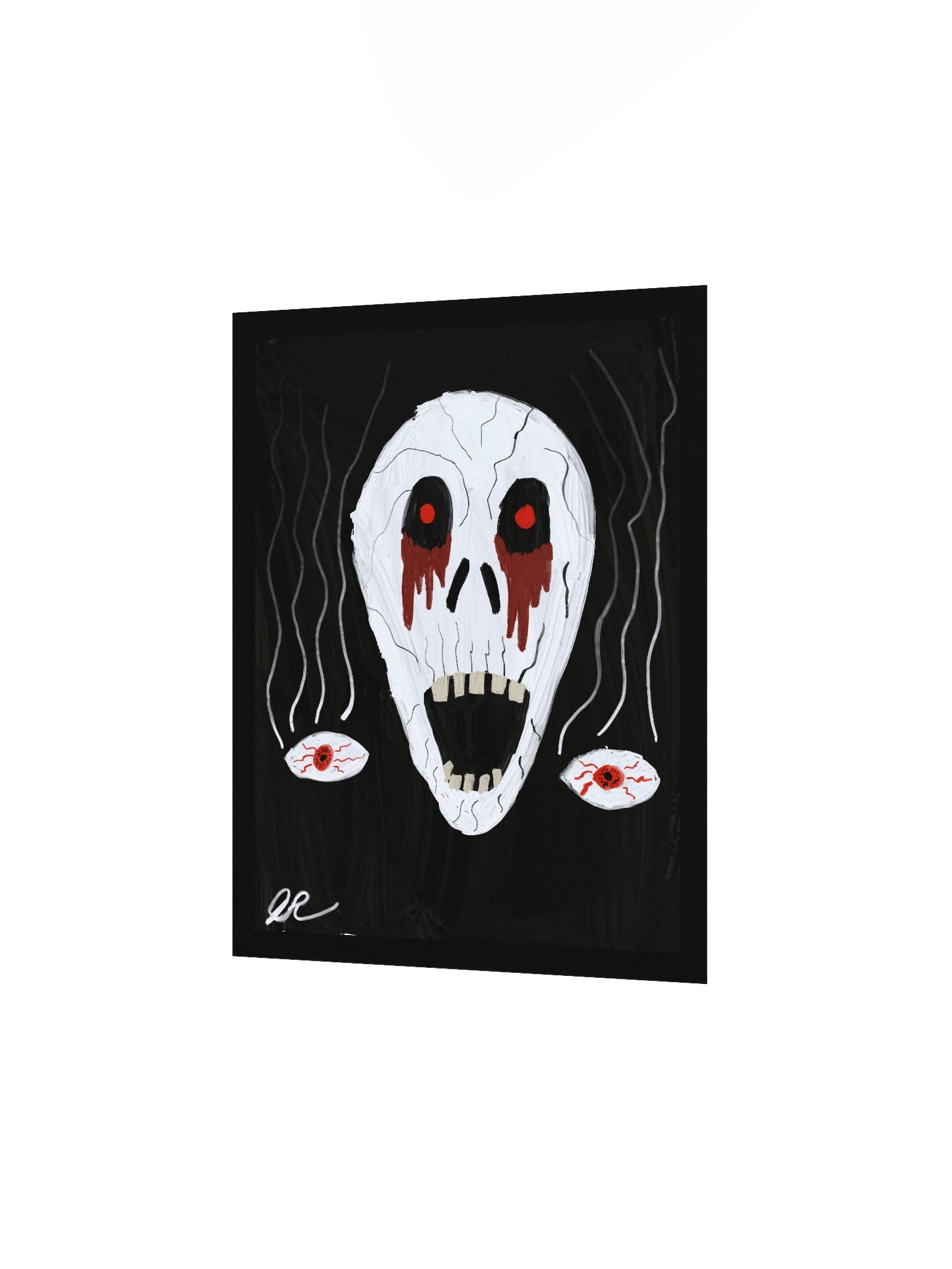 Haunted Grin: Skull & Floating Eyes Poster product image (5)