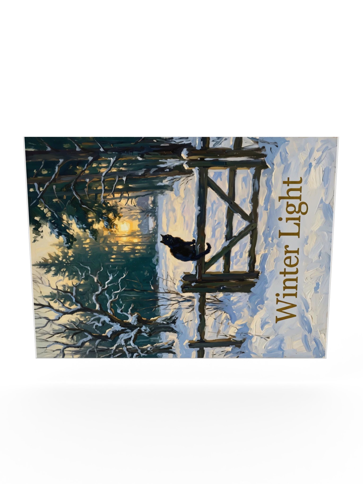 Winter Fence Cat Poster product image (24)