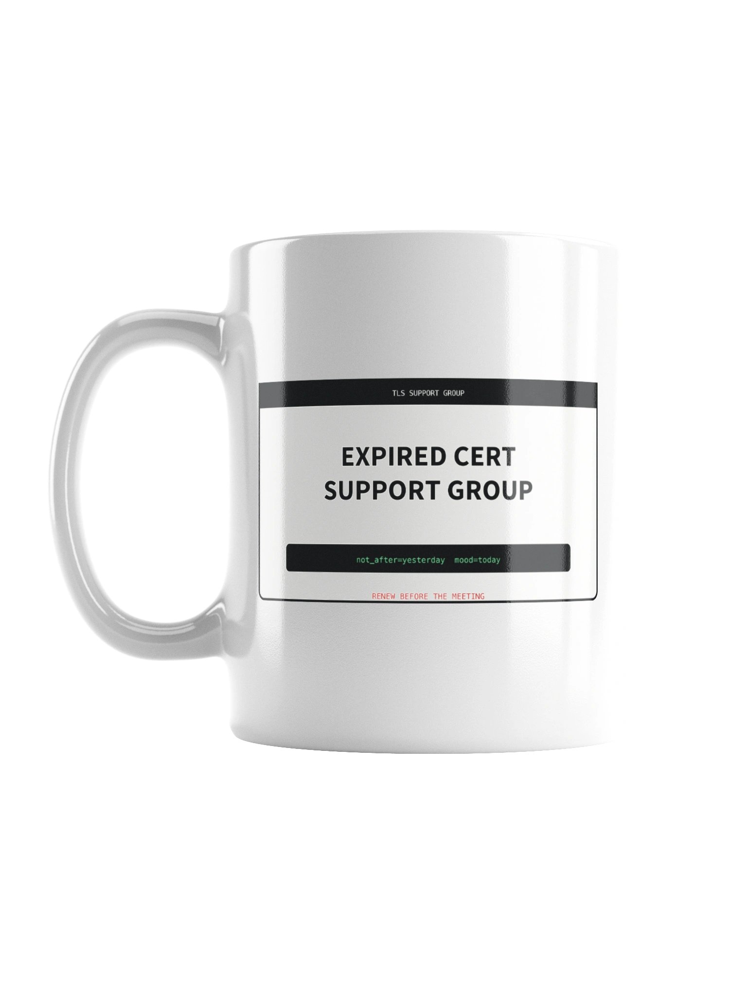 Expired Cert Support Group Mug product image (1)