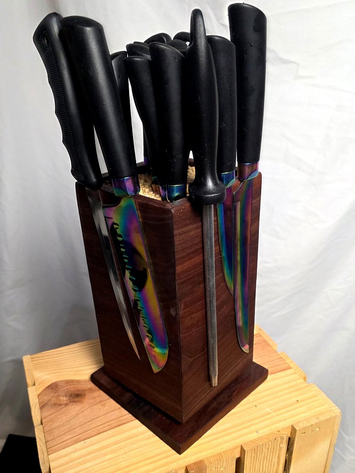Walnut Blade Saver (Knife Holder) product image (1)