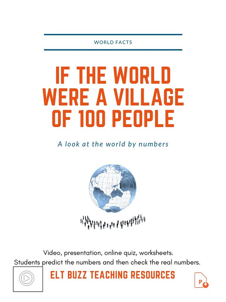 If The World Were A Village Of 100 People. Lesson Materials. product image (1)