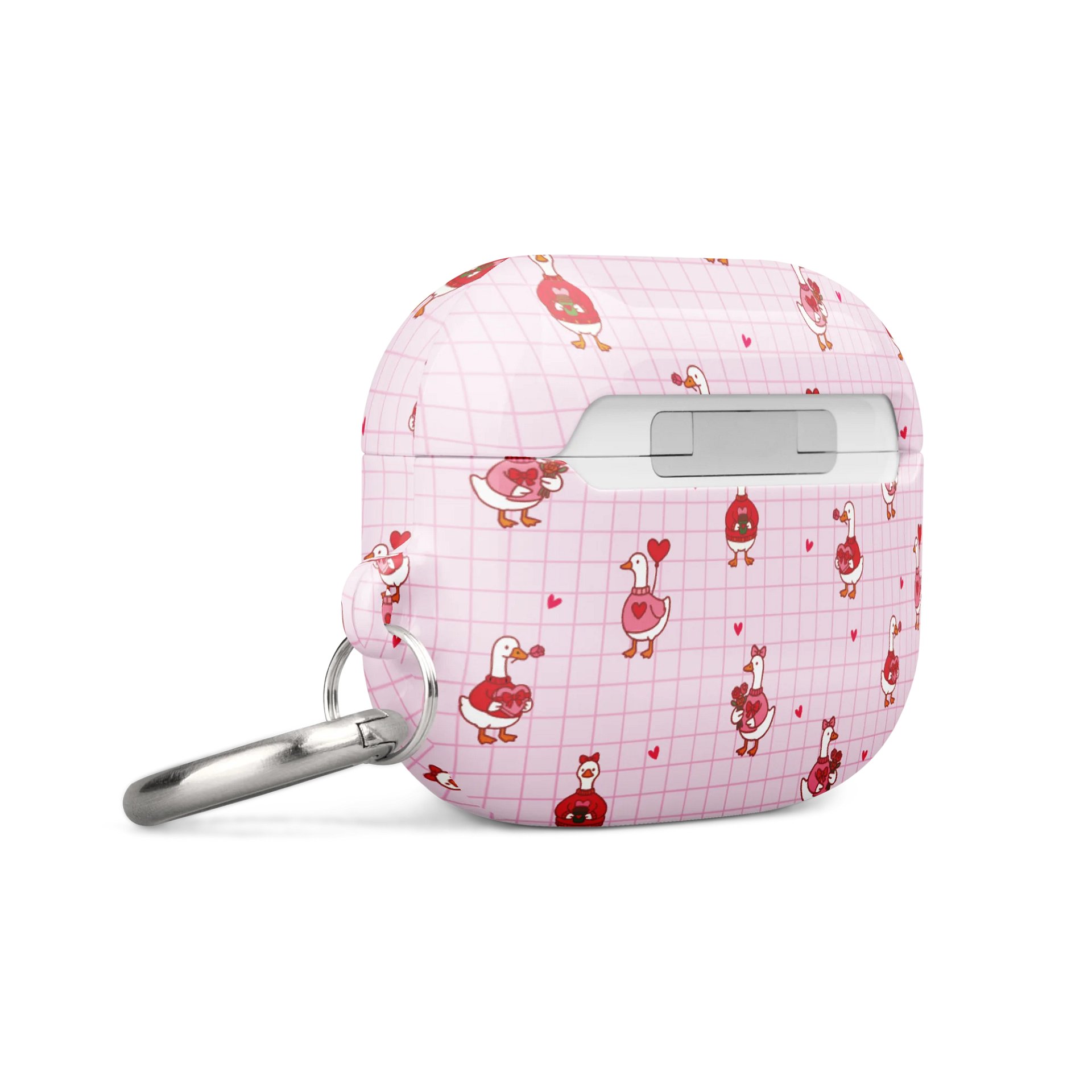 Pink coquette Valentine Goose AirPods® Pro Gen 1 and 2 Gen 1 and 2, Gen 3 Cases. product image (4)