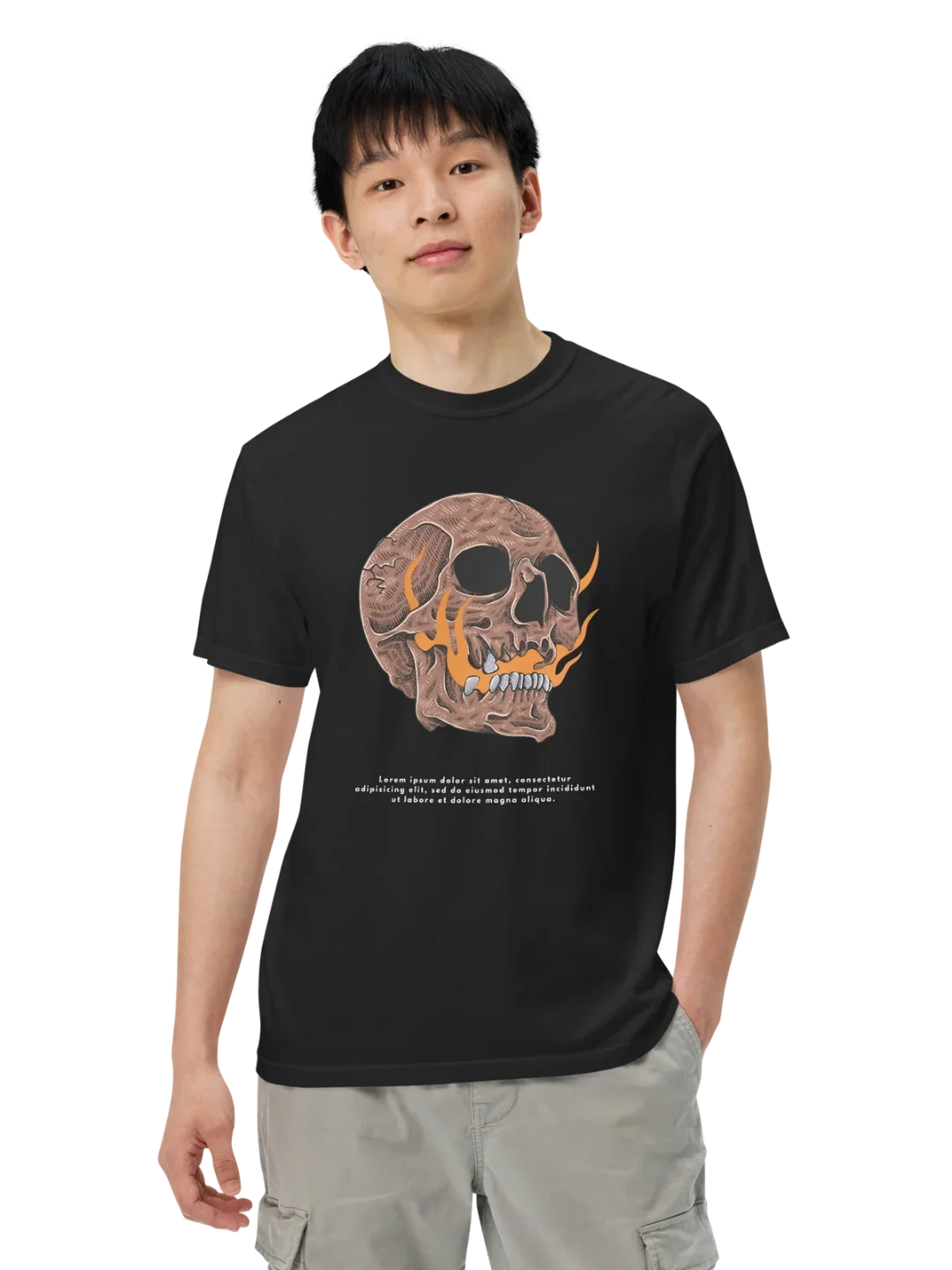 Skull Flame Relic Tee product image (1)