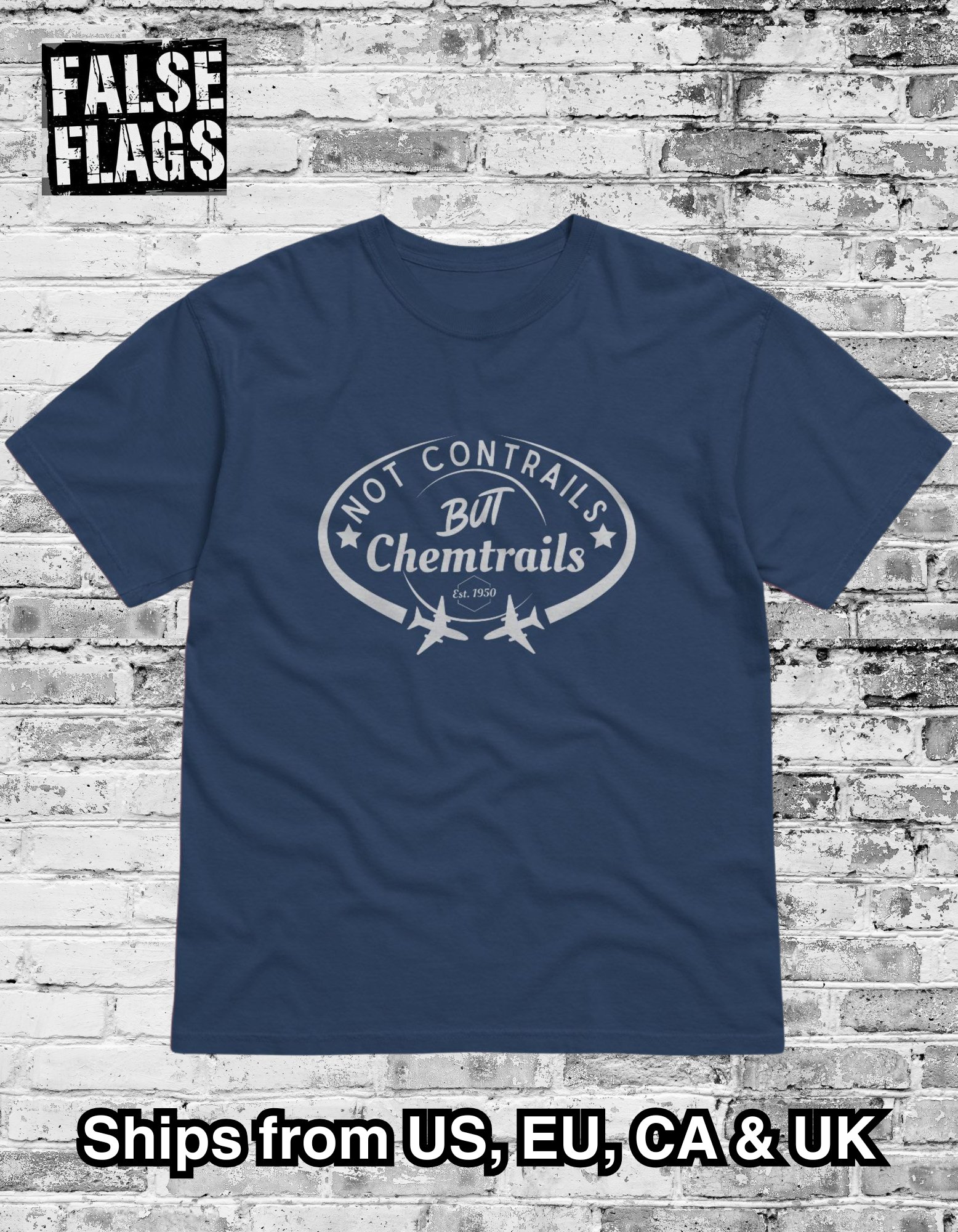 Not Contrails But Chemtrails - Heavyweight Tee product image (9)