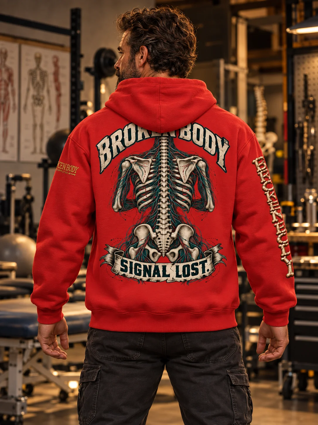 Myelopathy Hoodie — Signal Lost Nerve Damage Design | Rebuild Shop product image (2)