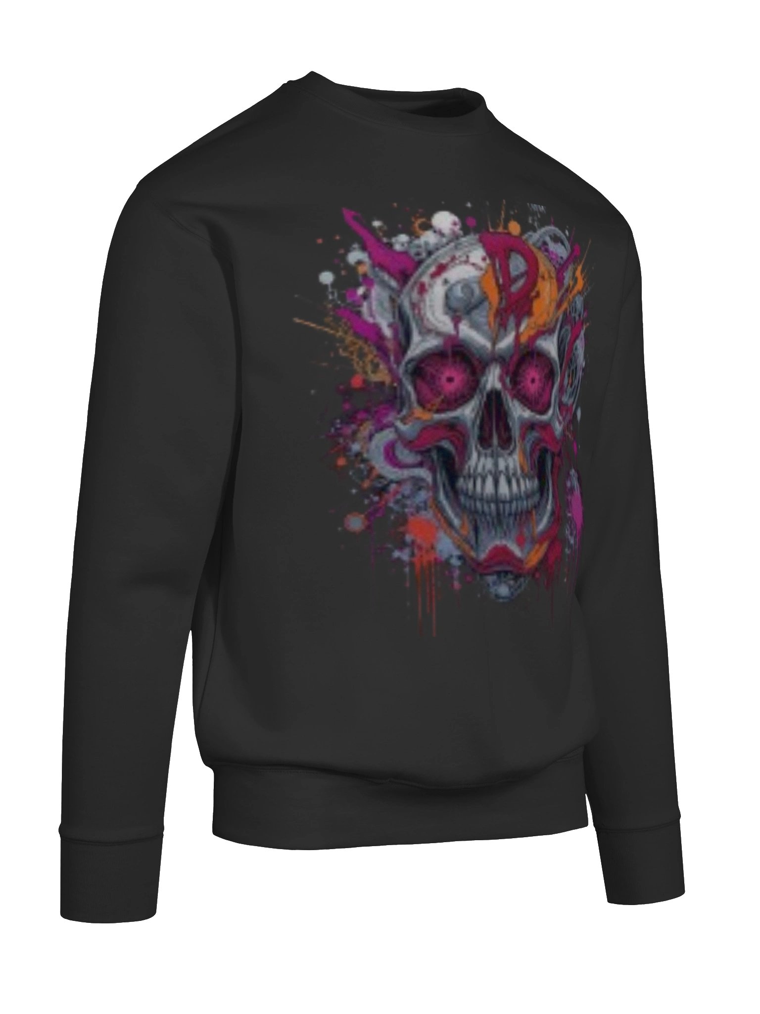 Psychedelic Skull Splatter Sweatshirt product image (39)