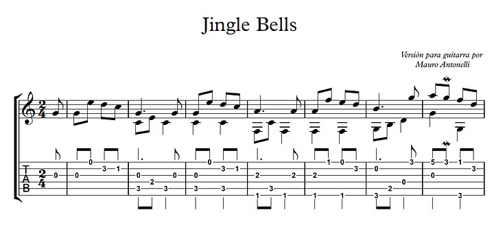 Jingle Bells - Partitura + Tabs product image (1)