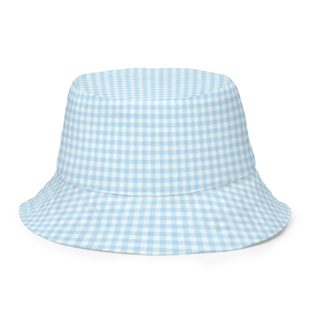 COTTAGE FLOWERS WHITE GINGHAM Reversible Bucket Hat - Wendehut fürs Festival product image (1)