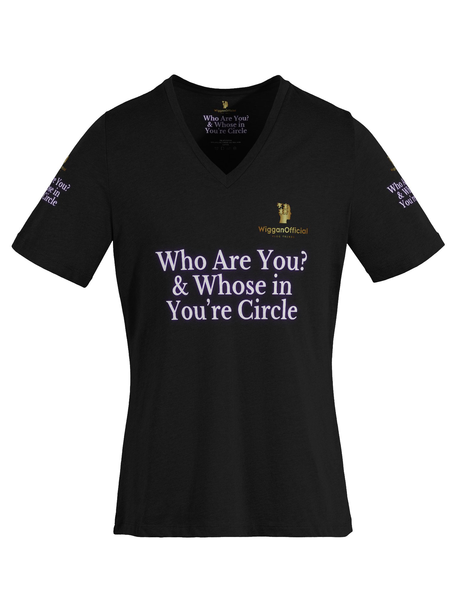 The WigganOfficial “Who Are You? & Who’s In You're Circle?” Women's Relaxed V-Neck T-Shirt product image (6)