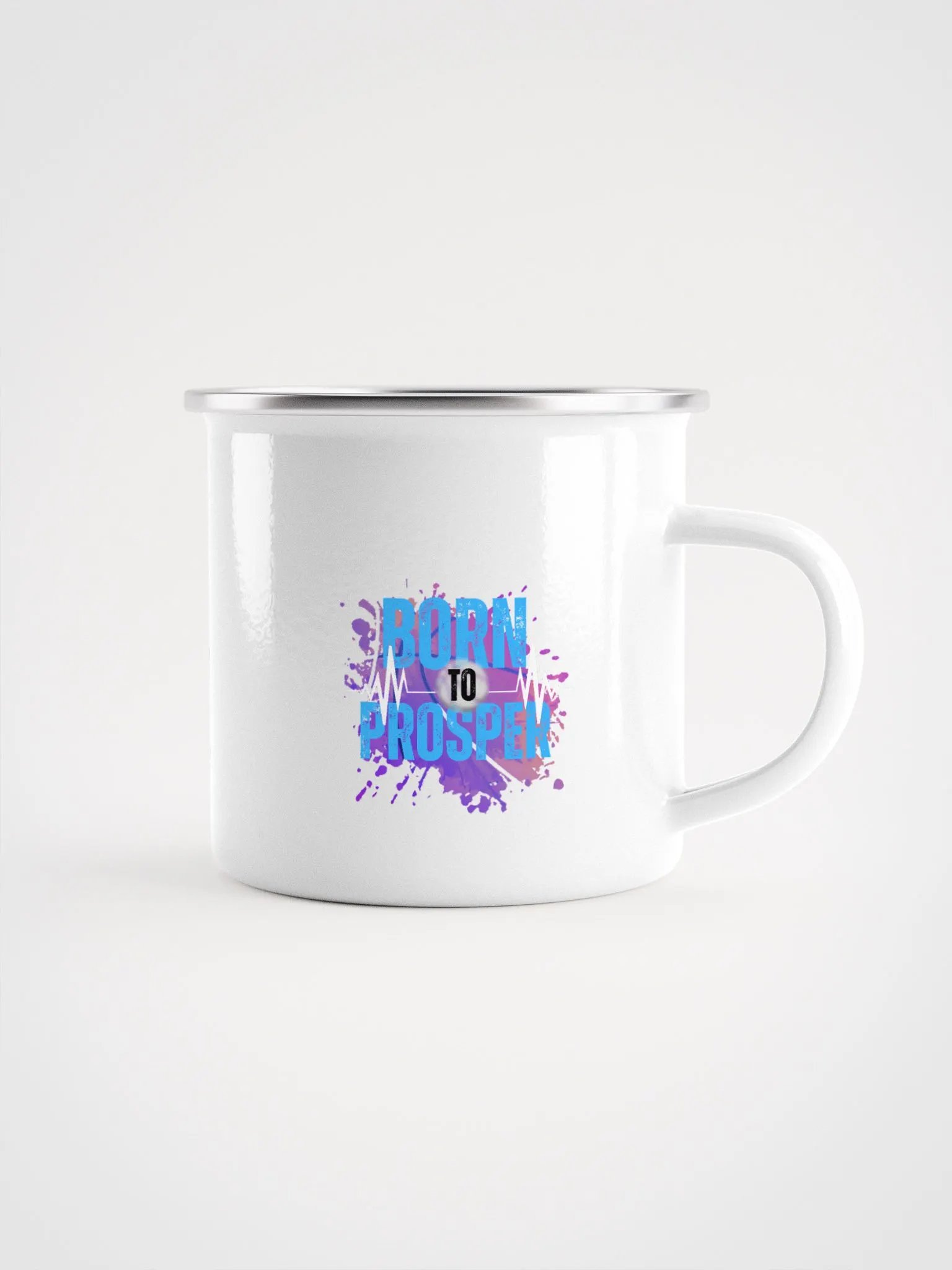 Born to Prosper Vibes Enamel Mug product image (1)