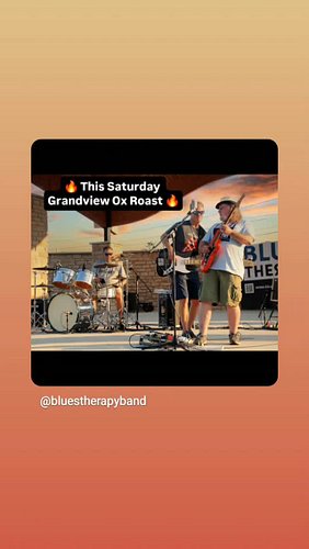 🔥 THIS SATURDAY (TOMORROW!) SEPTEMBER 12TH 🔥

BLUES THEЯAPY is fired up to make our Grandview debut at the Bobcat Boosters Ox...