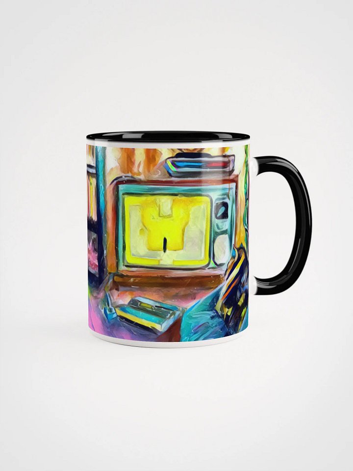 Gamer Cat 80's Living Room Ceramic Mug product image (9)