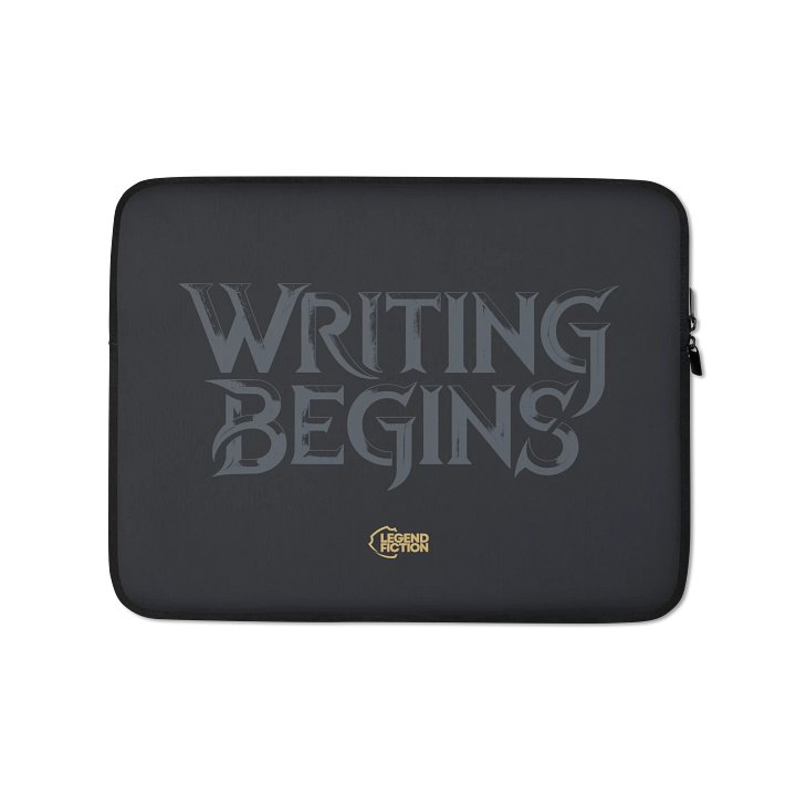 Writing Begins Laptop Case product image (1)