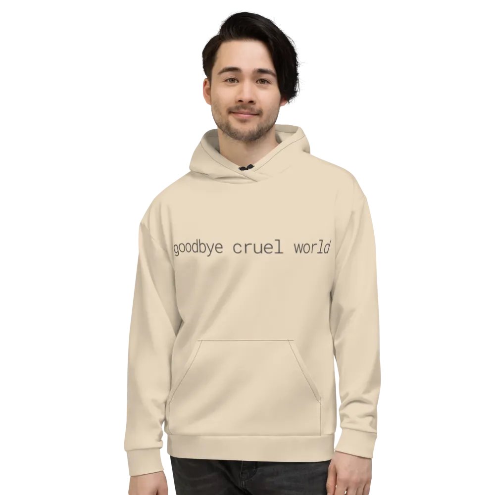 goodbye cruel world, rm -rf / hoodie (champagne mode) product image (11)