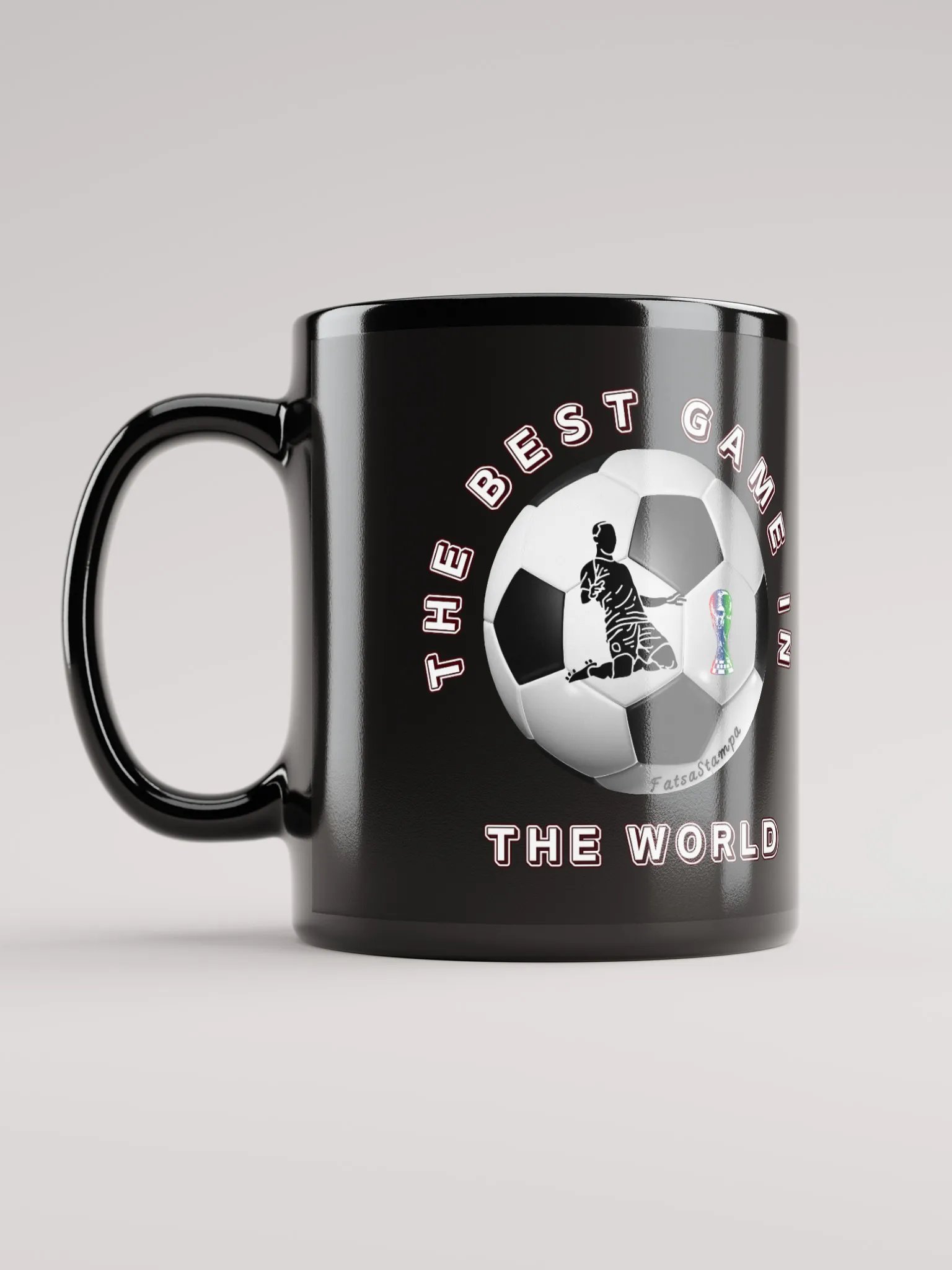 Soccer Celebration Black Mug product image (6)