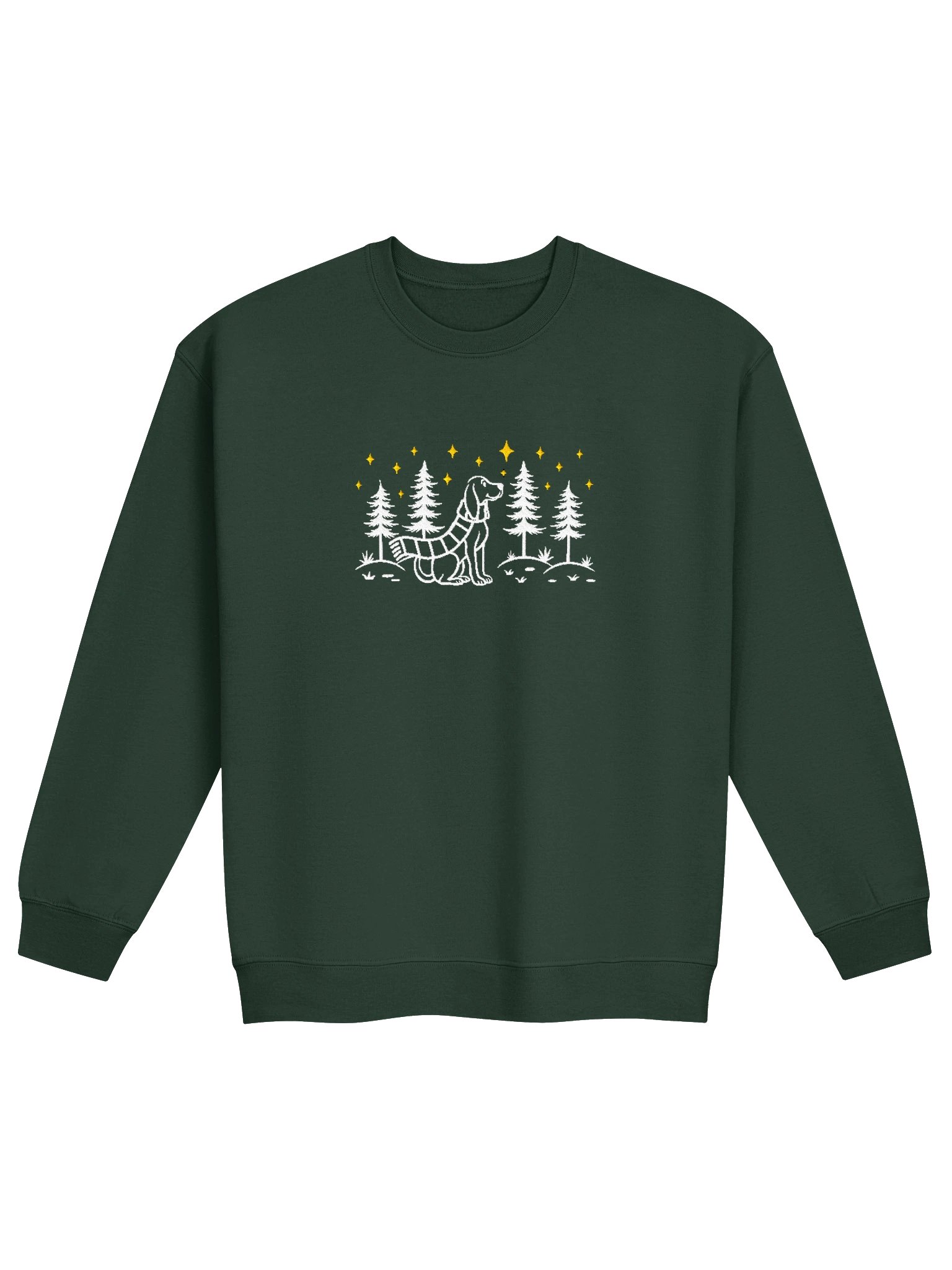 Redbone Coonhound Winter/Christmas Line Art Design Embroidered Sweatshirt product image (17)