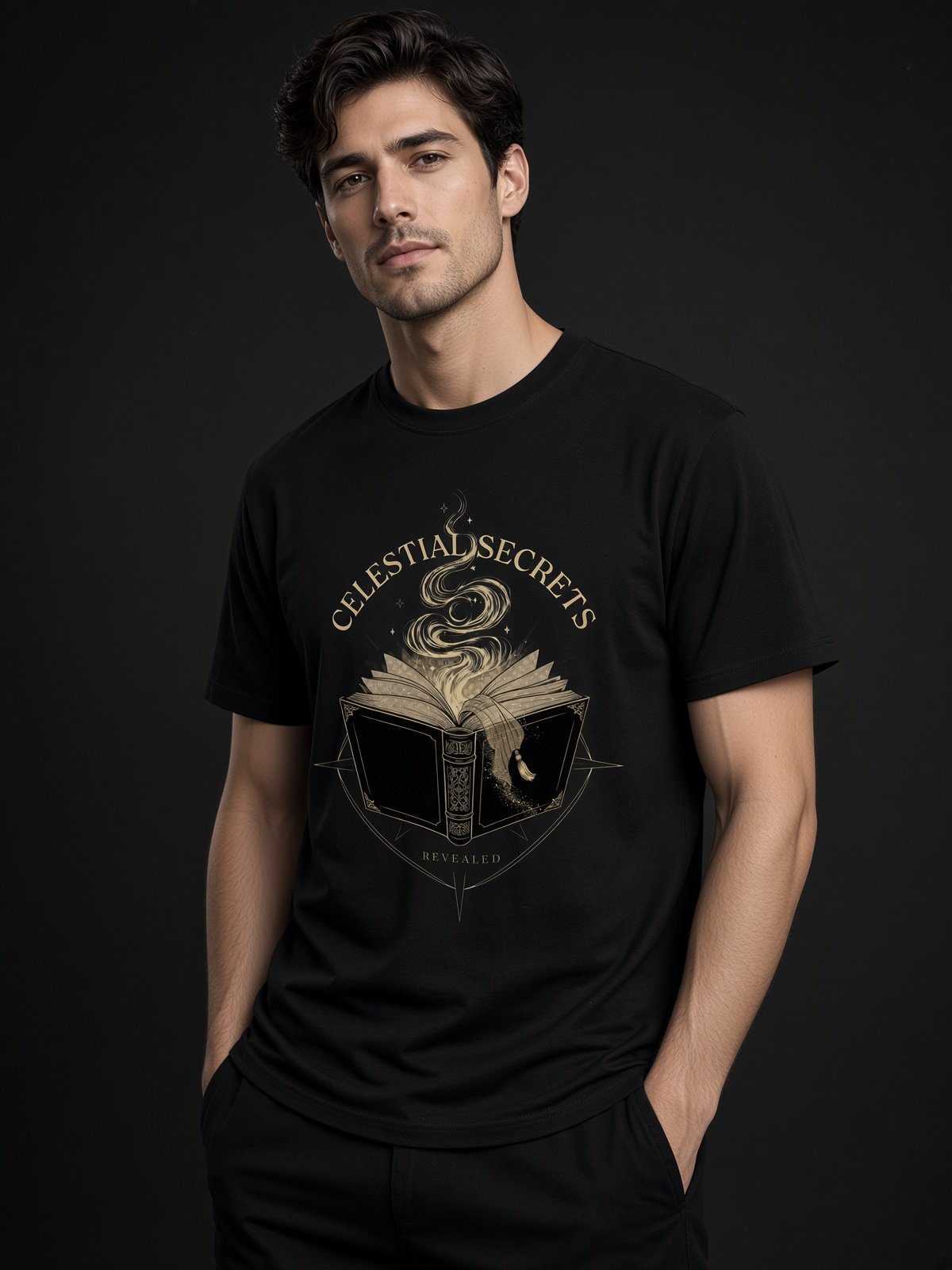 Celestial Secrets // The Forbidden Grimoire Heavyweight Tee product image (2)