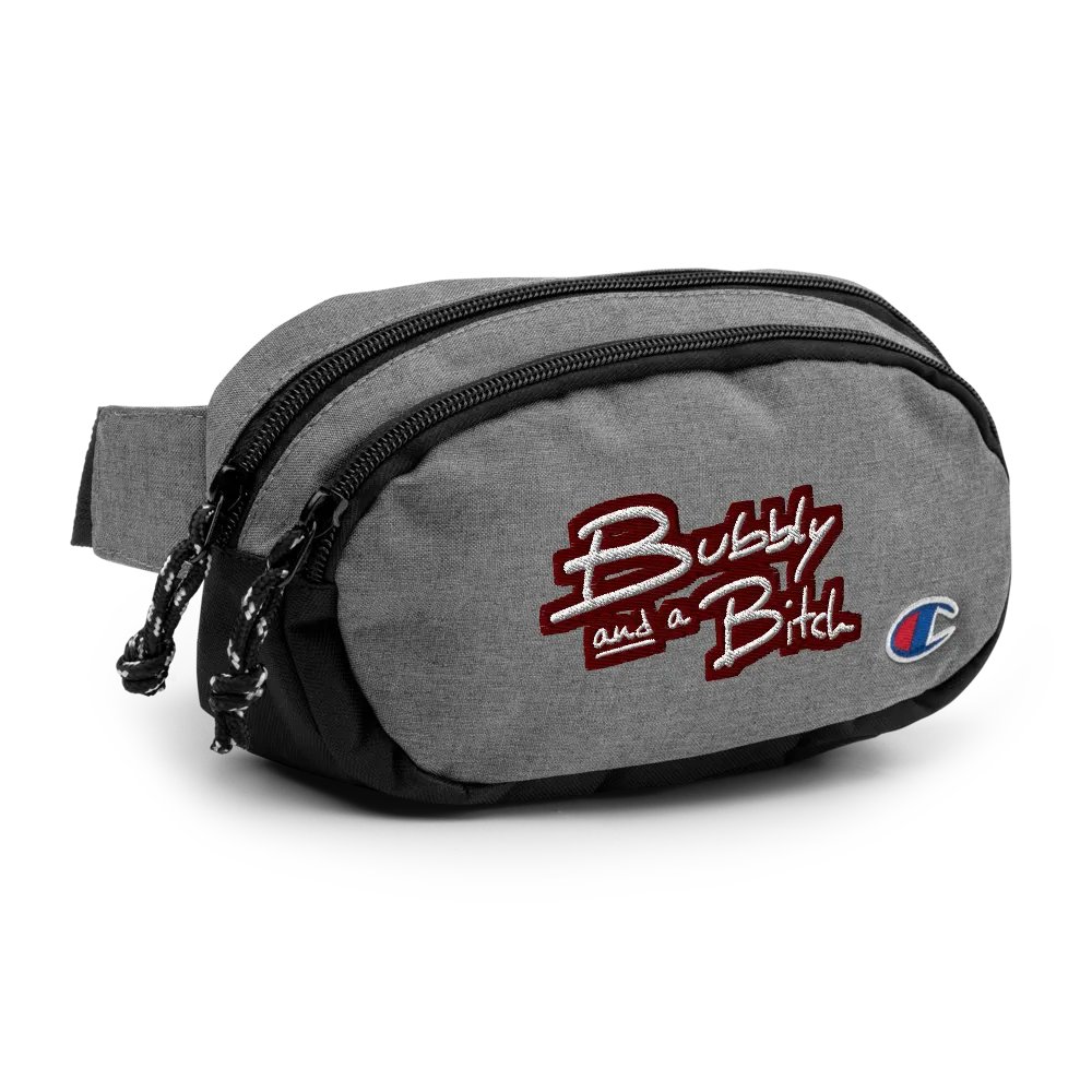 Bubbly and a B*tch (maroon bubble design 2) champion fanny pack product image (3)