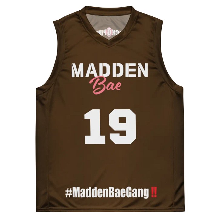 MaddenBae Gang Jersey 👨‍🎨 (Brown + White Logo) product image (1)