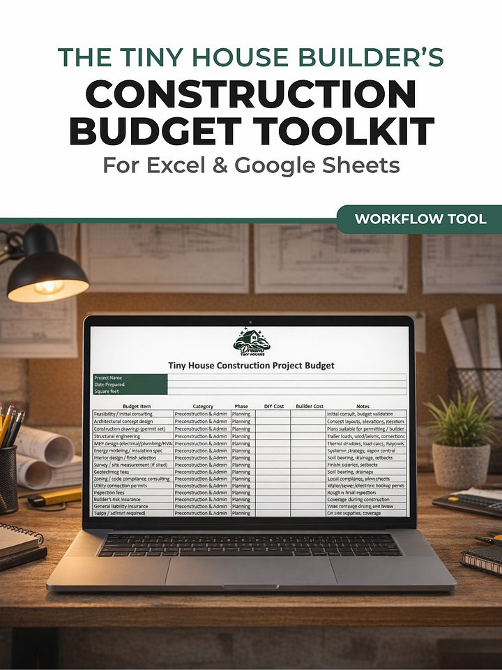 The Tiny House Budget Manager: Construction Cost Tracker (Excel + Google Sheets) product image (1)