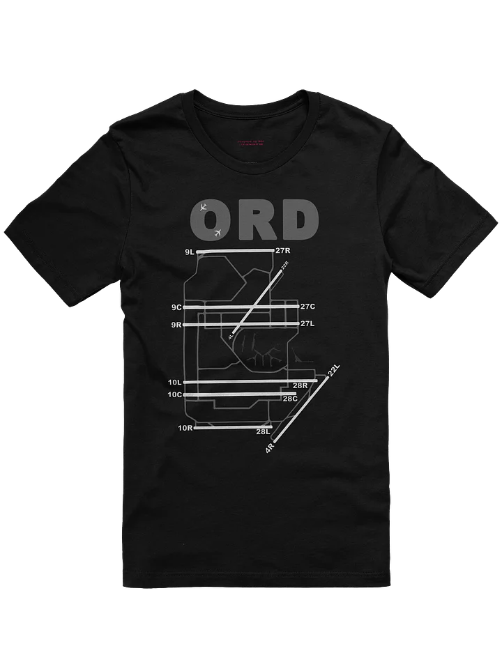 O'Hare Airport Chicago Runway Diagram Shirt product image (1)