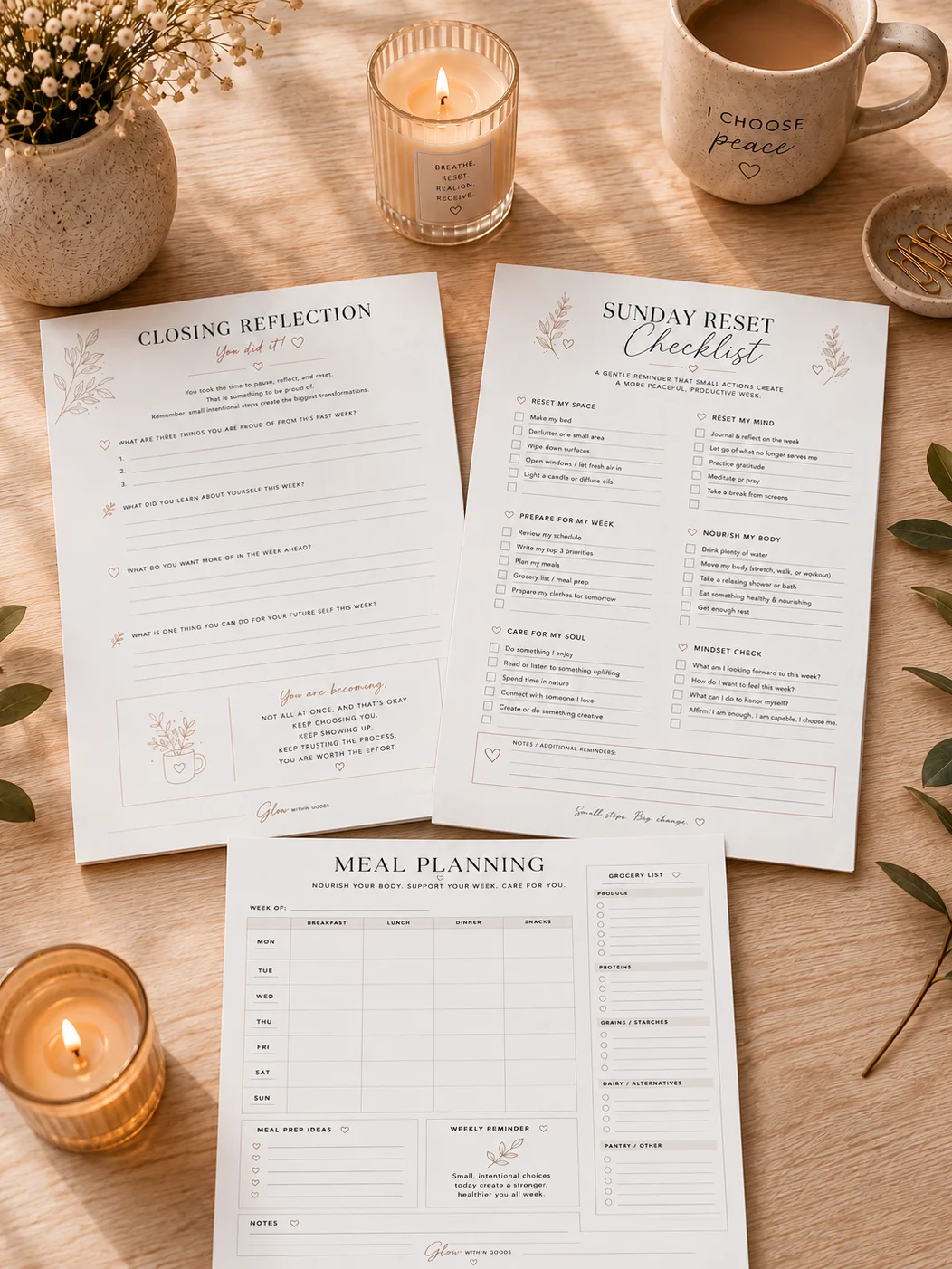 The Sunday Reset Companion™ | Interactive Reset + Guided Workbook product image (7)
