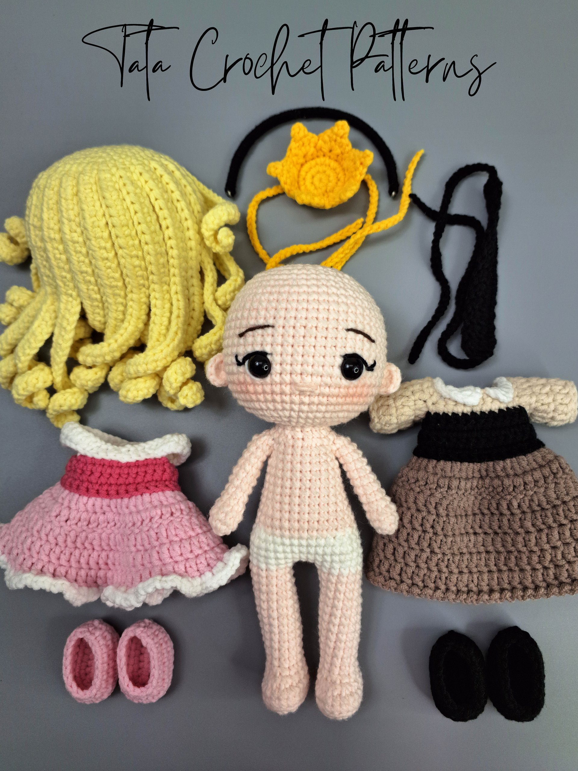 PDF -♡- Doll Dress Up & Transformation -♡- Princess Amigurumi Crochet Pattern product image (2)