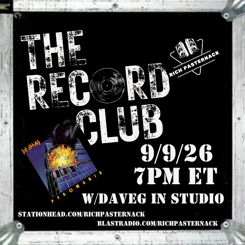 Tomorrow we kick off season 2 of the Record Club with Def Leppard’s 1983 breakout album Pyromania. I’ll have guest Dave G in ...