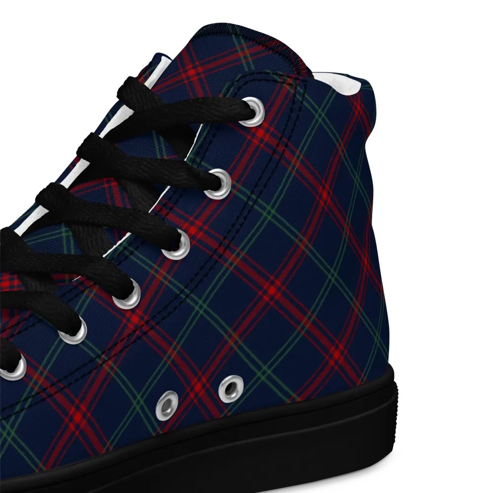 Lynch Tartan Men's High Top Shoes product image (12)
