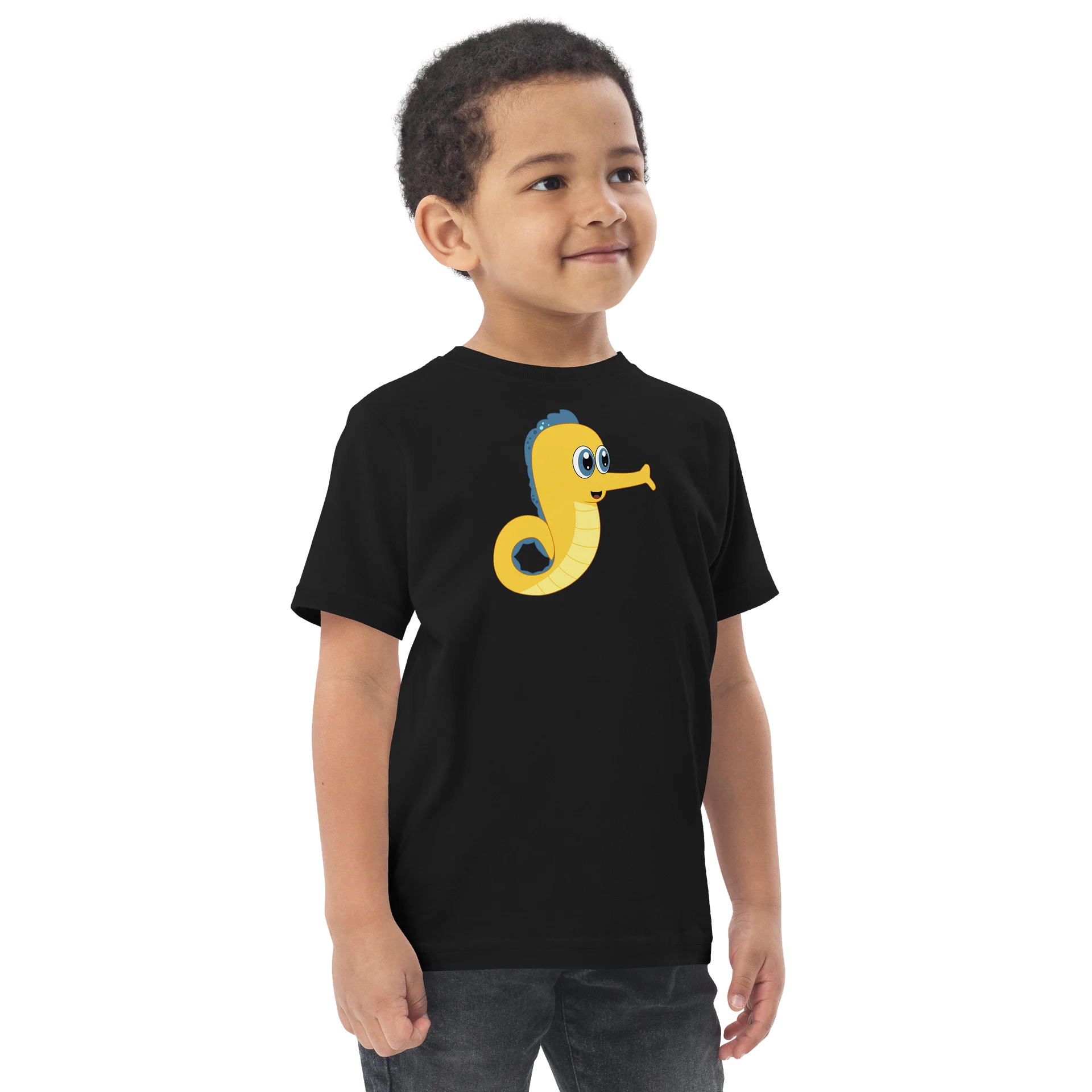 Sea Friends Seahorse Toddler Jersey T-Shirt product image (6)
