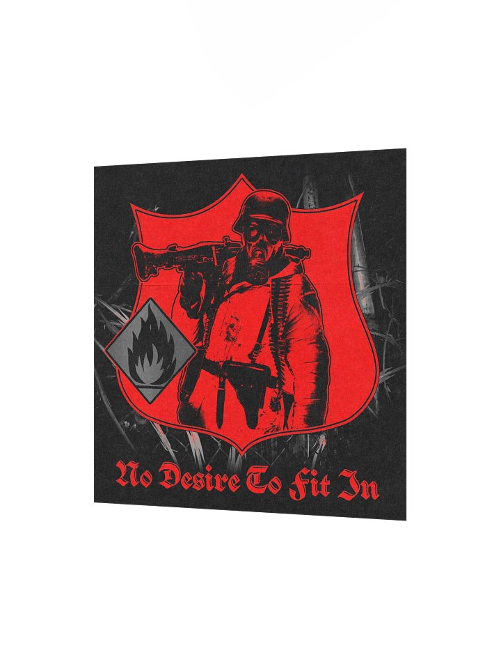 "NO DESIRE TO FIT IN" POSTER RED product image (7)