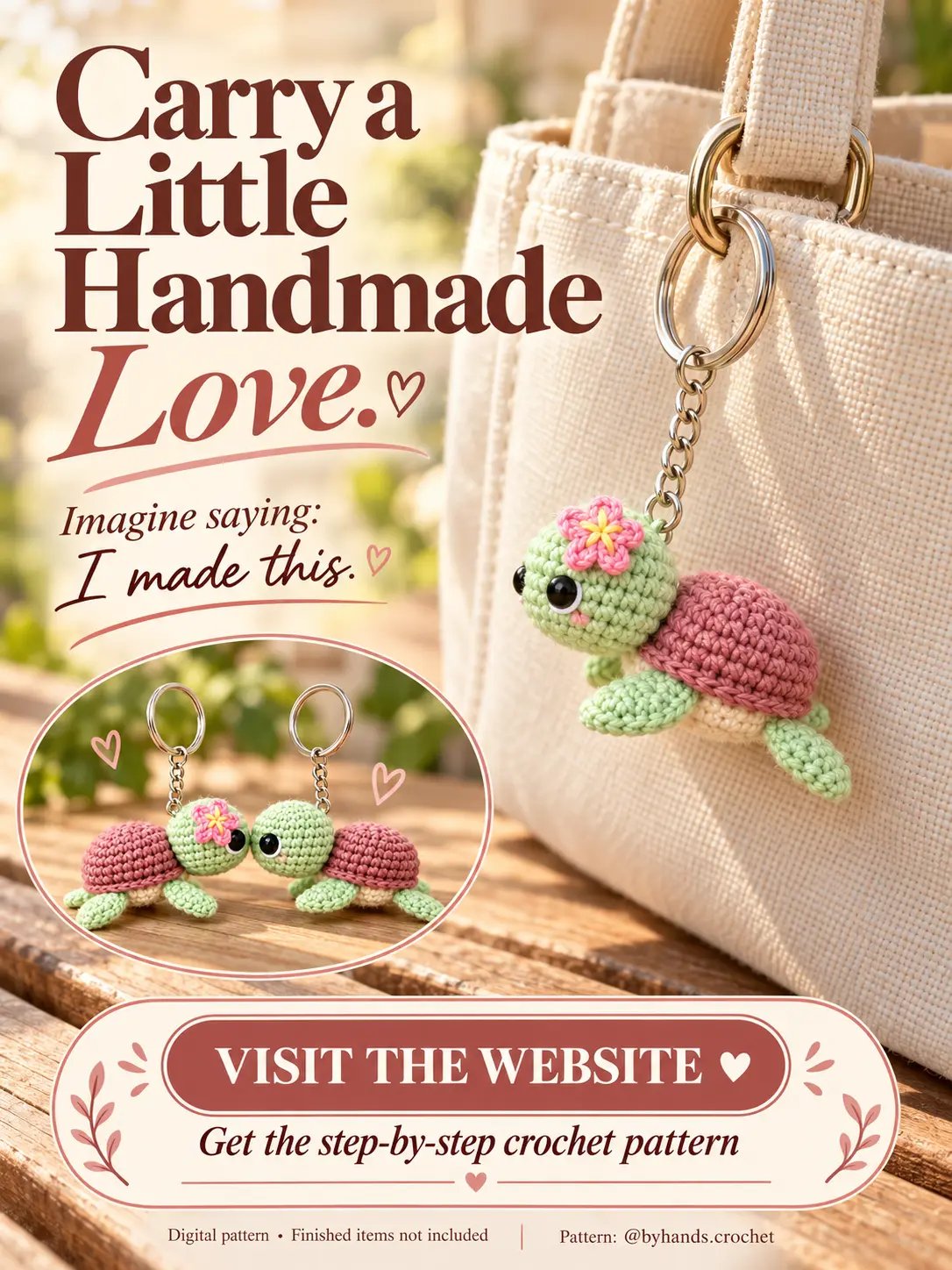 Sweetheart Turtles Crochet Pattern product image (1)