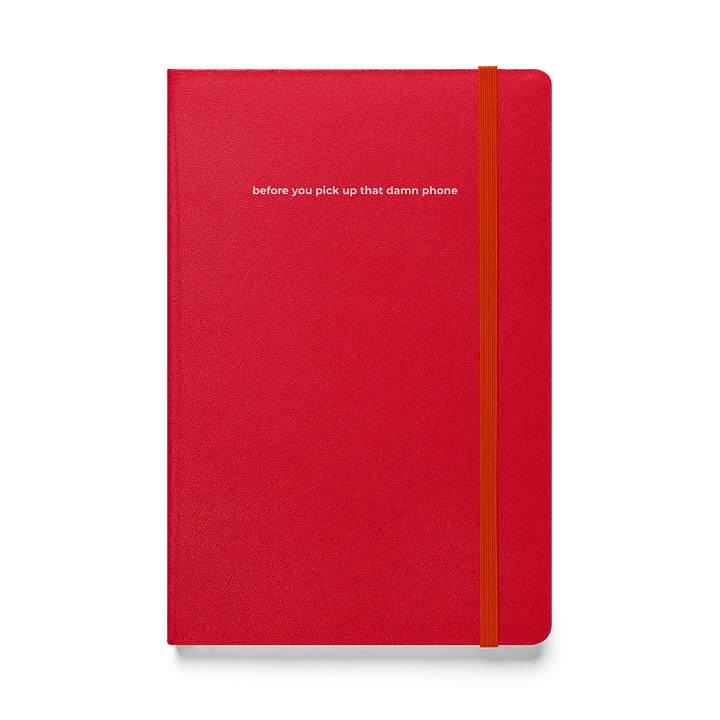 "before you pick up that damn phone" hardcover journal product image (5)