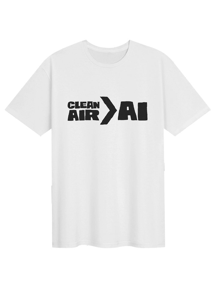 Clean Air > AI White T-Shirt product image (1)