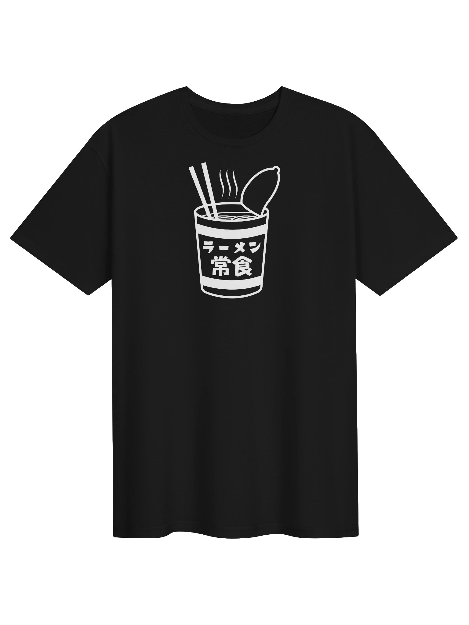 Ramen, Daily Food (White Print) - Unisex Adult Super Soft Lightweight T-shirt product image (1)