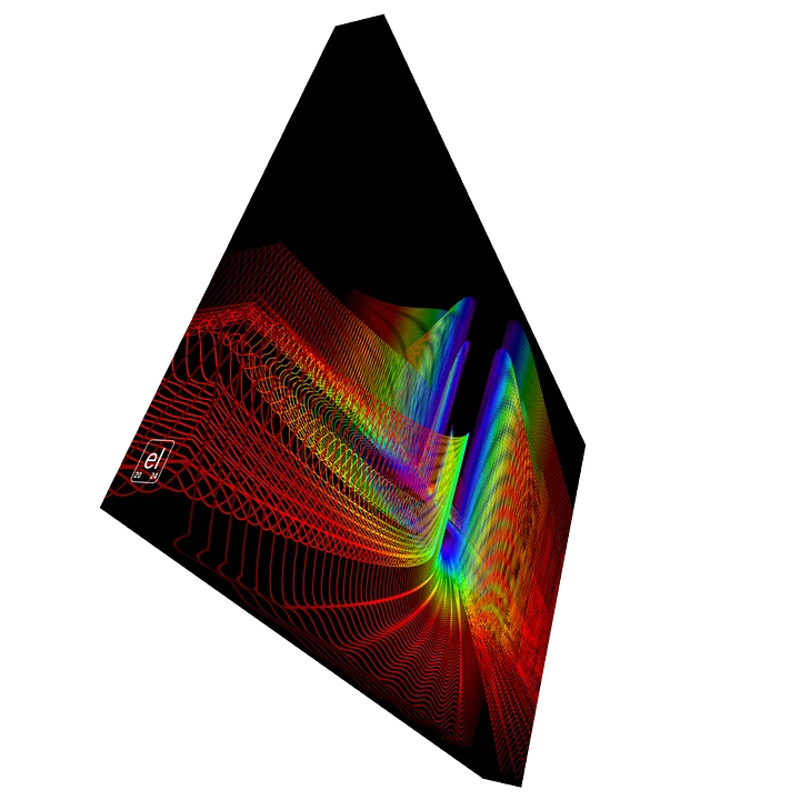 Sparse Spectral Spaceport Zeta - Diffraction Curves Physics Art Canvas Print product image (2)