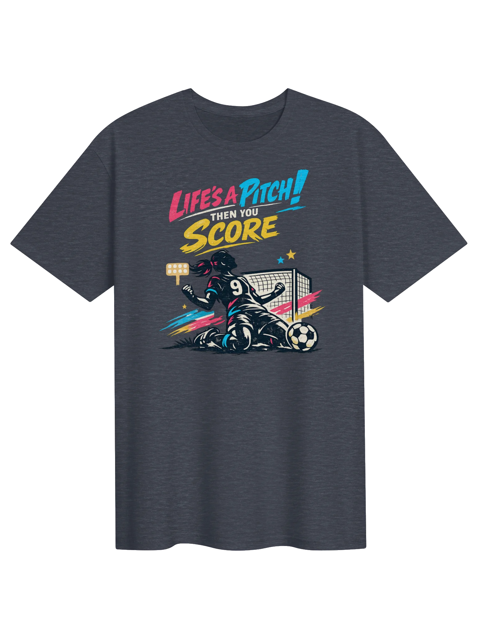 Life’s a Pitch Soccer Graphic Tee product image (1)